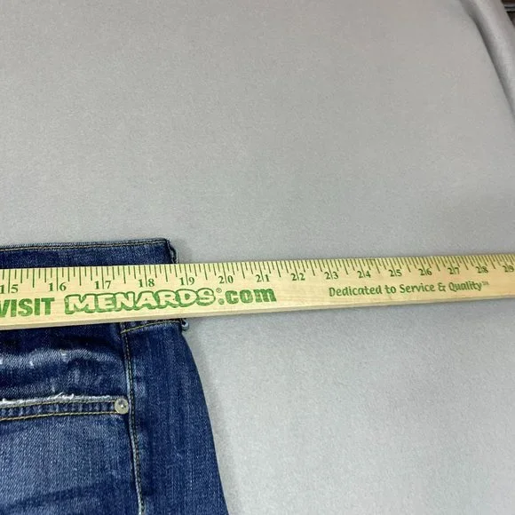 Rag & Bone Womens Distressed Dre Capri Jeans Size 33 Blue Raw Hem Deville Wash - Picture 4 of 14